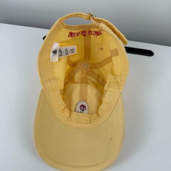 Beauty And The Beast Curved Bill 100% Adjustable Hat Disney Parks Yellow - Picture 4 of 7